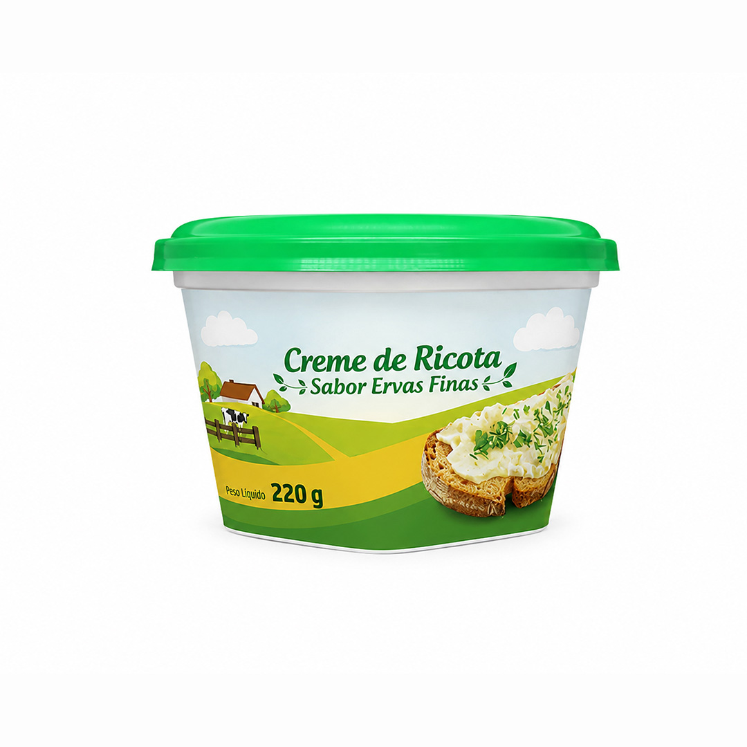 pote ricota 220 mold in label - BrasilPack